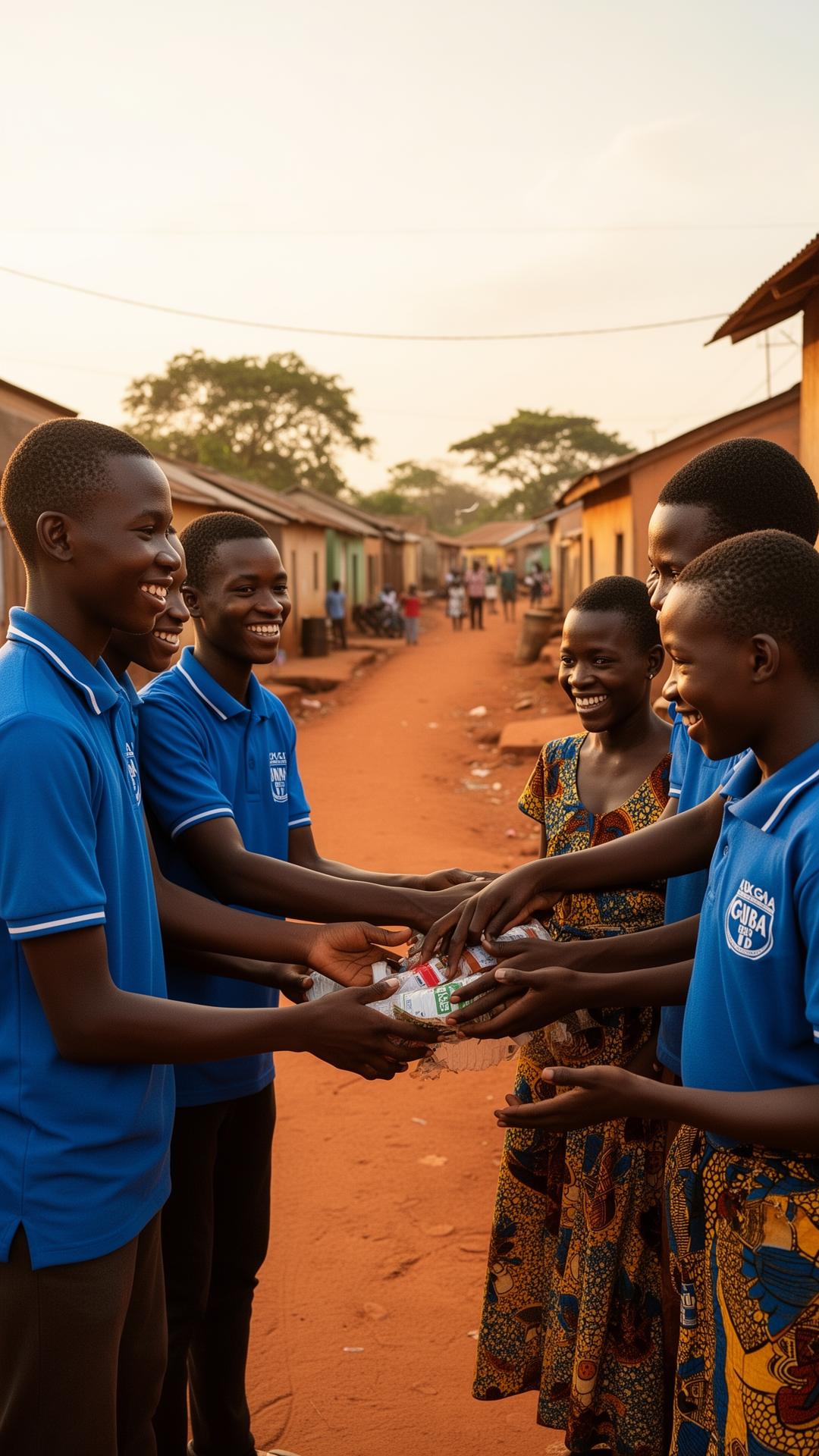 Community outreach team in Ghana